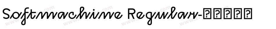 Softmachine Regular字体转换